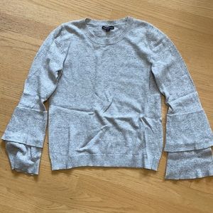 Jcrew ruffle sleeve sweater